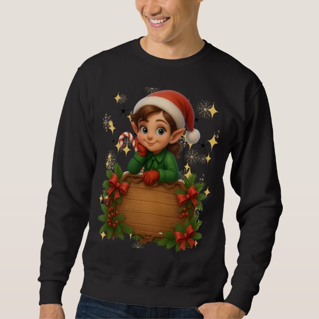 Funny 3D Cartoon Ugly Christmas Sweatshirt  (Front)