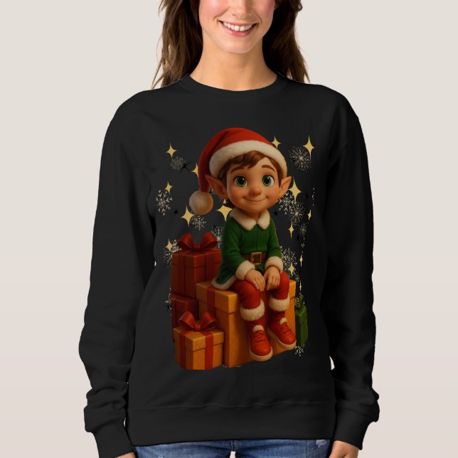 Funny 3D Cartoon Ugly Christmas Sweatshirt  (Front)