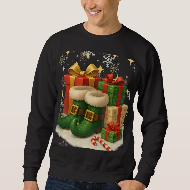 Funny 3D Cartoon Ugly Christmas Sweatshirt  (Front)