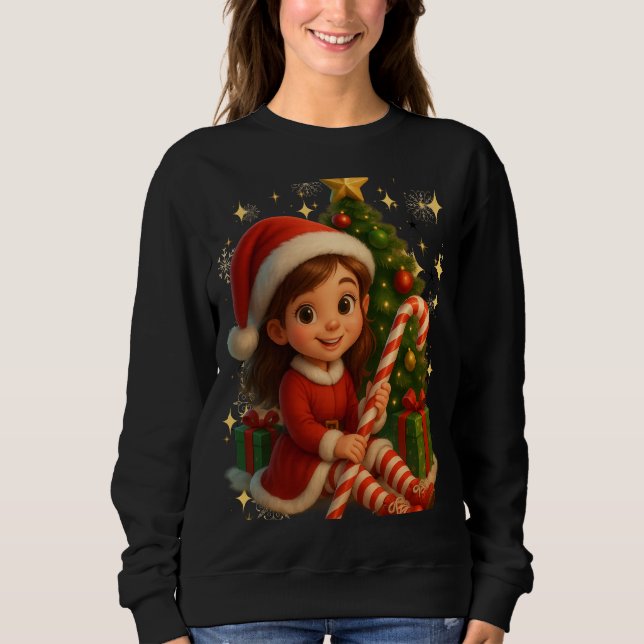 Funny 3D Cartoon Ugly Christmas Sweatshirt  (Front)