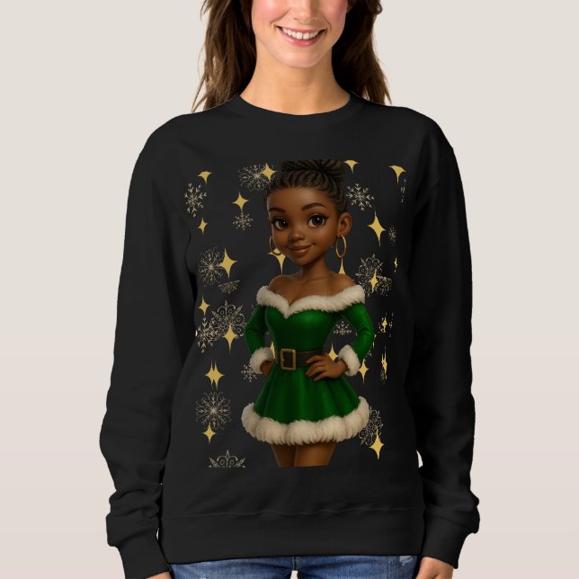 Funny 3D Cartoon Ugly Christmas Sweatshirt  (Front)
