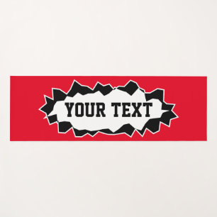 Funny 3D yoga mat with personalized name or quote