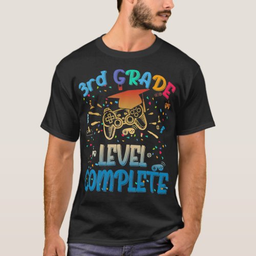 Funny 3th Grade Level Complete Video Gamer 2021 Gr T_Shirt