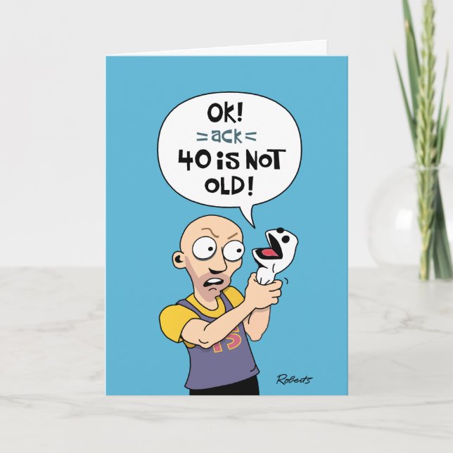 Funny 40th Birthday Card (Front)