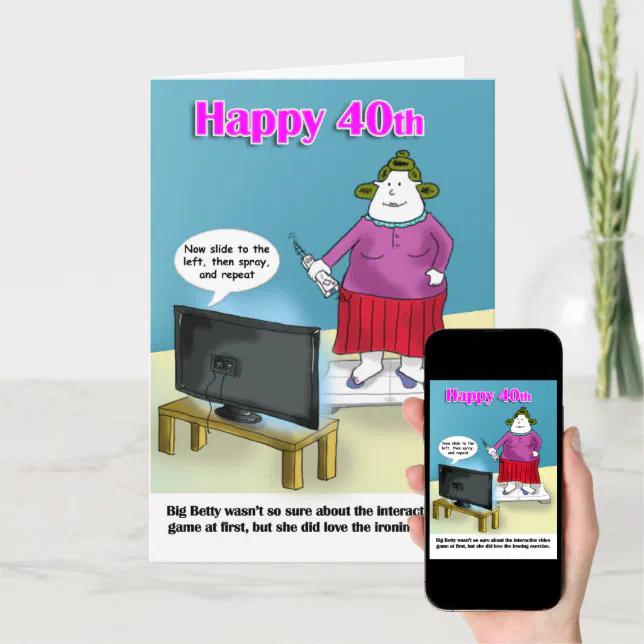 funny 40th birthday card | Zazzle