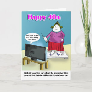 funny 40th birthday card