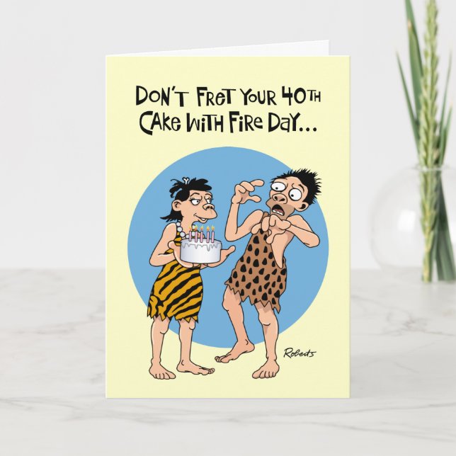 Funny 40th Birthday Card (Front)