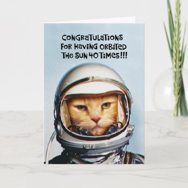 Funny 40th Birthday Congrats Card (Front)