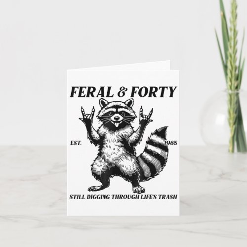 Funny 40th Birthday Est 1985 Feral & Forty Rac