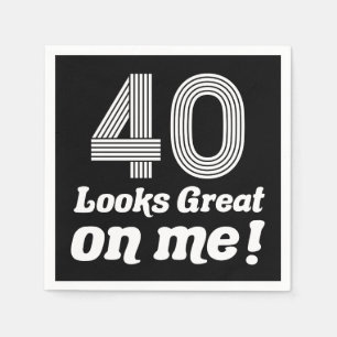 Funny 40th Birthday For Her Napkins