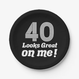 Funny 40th Birthday For Her Paper Plates
