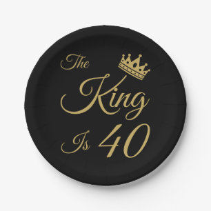 Funny 40th Birthday For Men Paper Plates