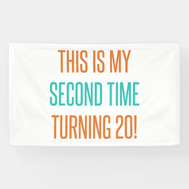 Funny 40th Birthday For Women Banner (Horizontal)