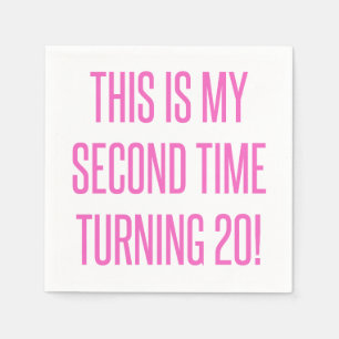 Funny 40th Birthday For Women Napkins
