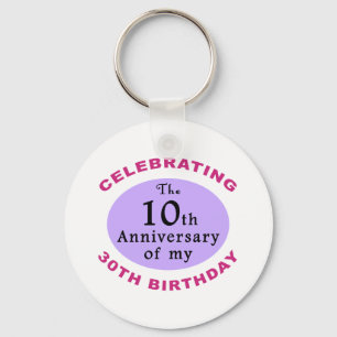 Funny 40th Birthday Gag Gifts Keychain