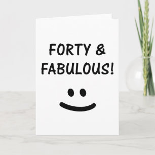 Funny 40th Birthday Gifts Card