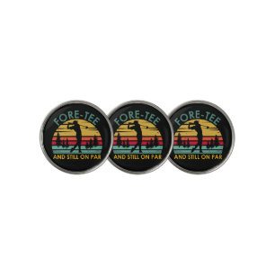 Funny 40th birthday Golf Player Men Dad Golfer Ball Marker