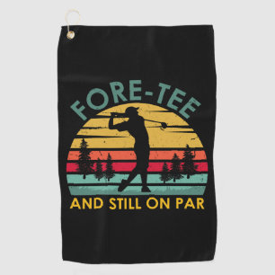 Funny 40th birthday Golf Player Men Dad Golfer Towel