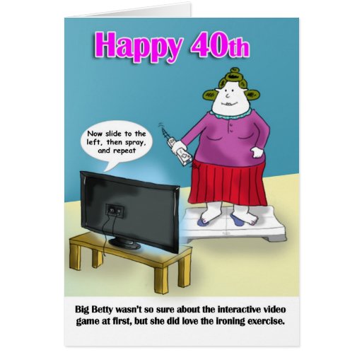 40th Birthday Card Ideas Funny - Printable Templates Free