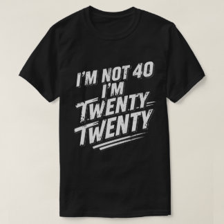 Funny 40th Birthday Grungy Athletic Style T-Shirt