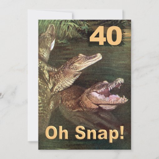 Funny 40th Birthday Party Invitations | Zazzle