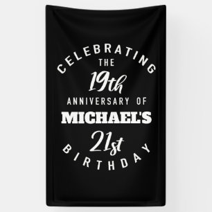 Funny 40th Birthday Personalized Banner
