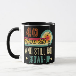 Funny 40th Birthday Vintage 40 Years Old  Mug
