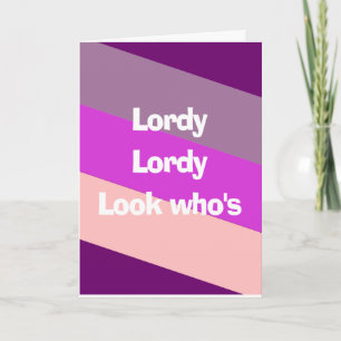 funny 40th happy birthday wish card