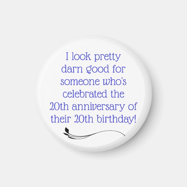 Funny 40th magnet (Front)