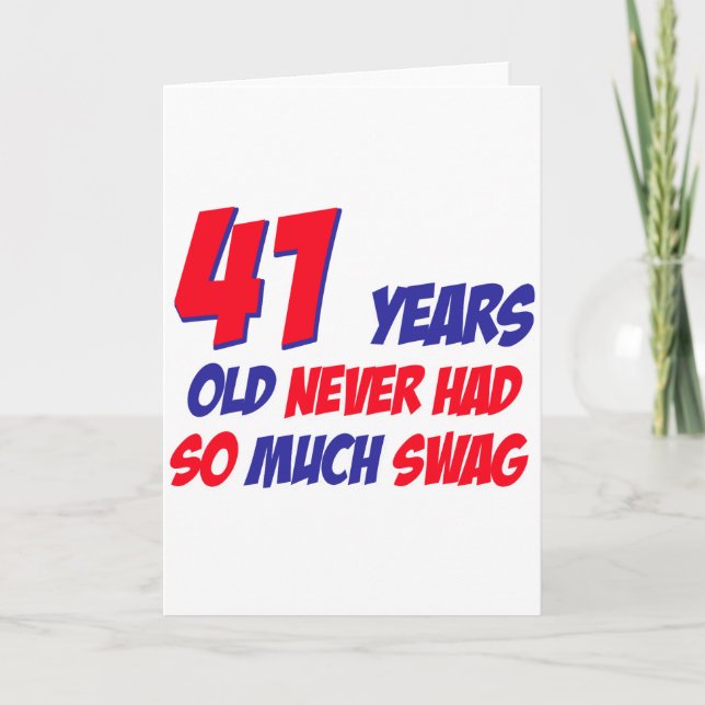 funny 41 years birthday card (Front)