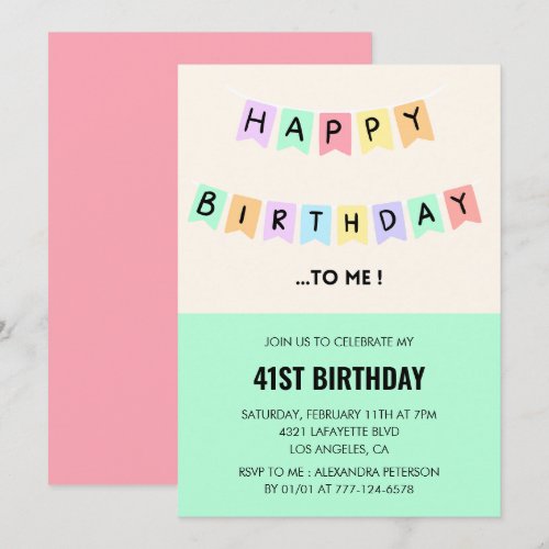  Funny 41st birthday invitations Happy Birthday