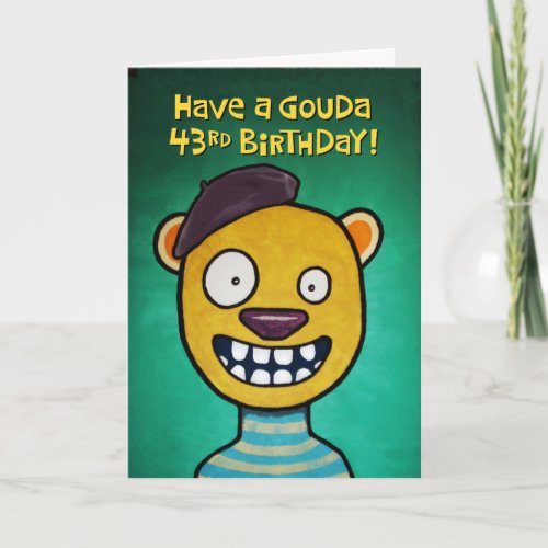 Funny 43rd Birthday Card for Her