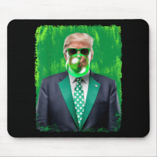 Funny 47th President St Patricks Day Irish Trump B Mouse Pad