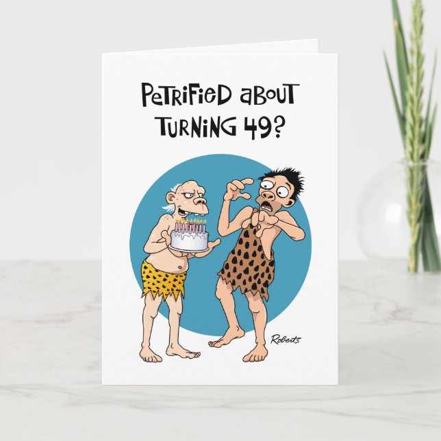 Funny 49th Birthday Card (Front)