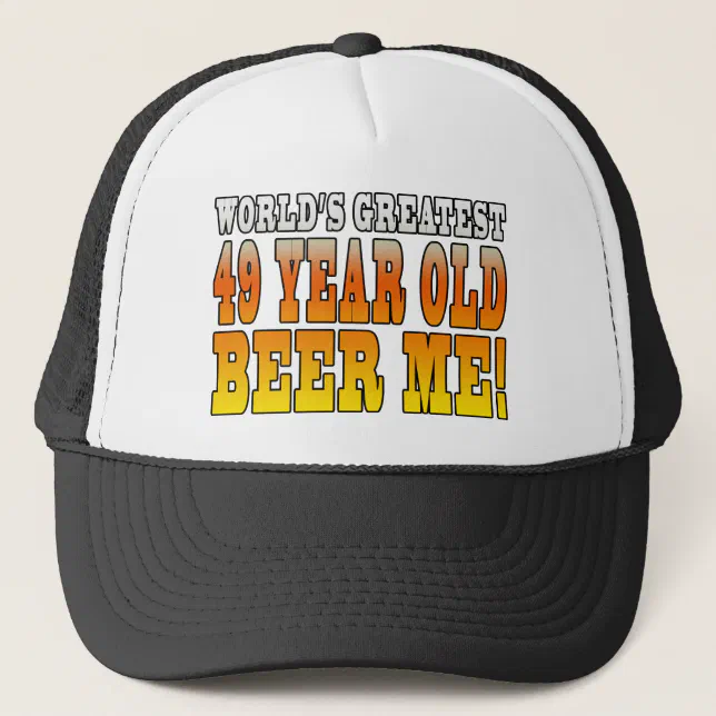Funny 49th Birthdays : Worlds Greatest 49 Year Old Trucker Hat | Zazzle
