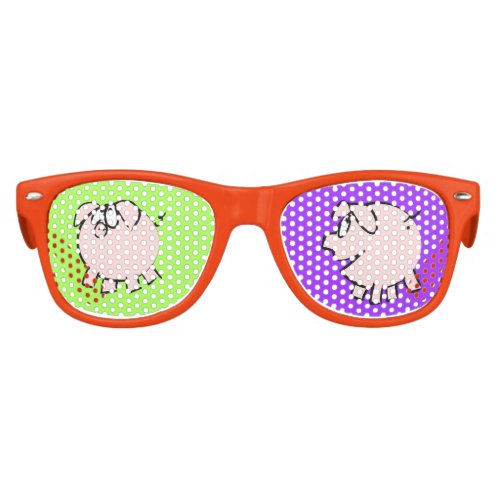 Funny 4 3 Cartoon Pig Year Zodiac Birthday EyeW Kids Sunglasses