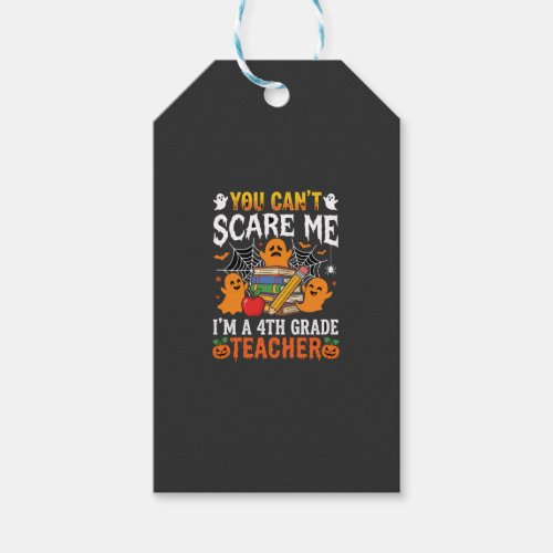 Funny 4th Grade Teacher Halloween Ghost Gift Tags