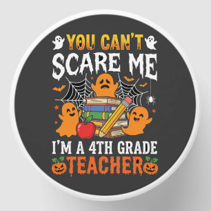 Funny 4th Grade Teacher Halloween Ghost Mini Candle Favors