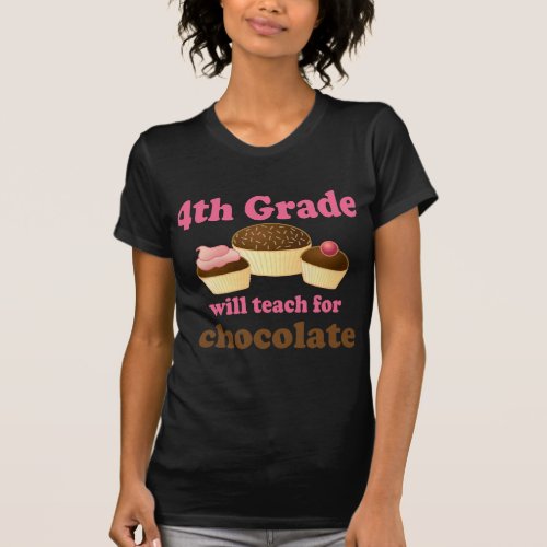 Funny 4th Grade Teacher T_shirt