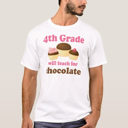 Funny 4th Grade Teacher Tshirt