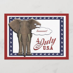 Funny 4th July independence day Invitation