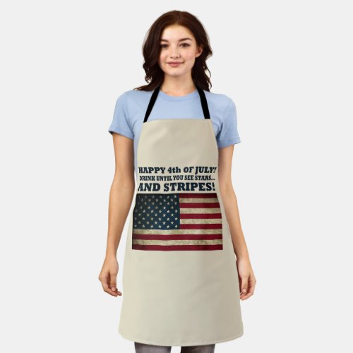 Funny 4th of july apron