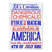 Funny 4th of July BBQ Party | Humorous Barbecue Card