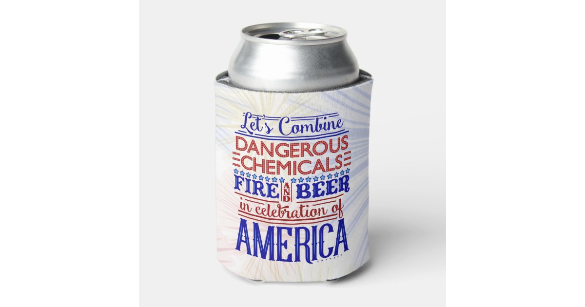 We The People Like To Party July 4th Can Cooler / Koozie