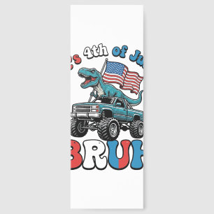Funny 4th of July Dinosaur Monster Truck Shirt_1 Bookmarks