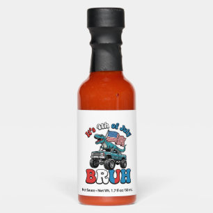 Funny 4th of July Dinosaur Monster Truck Shirt_1 Hot Sauces