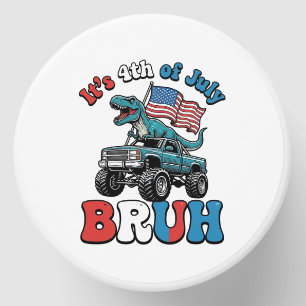 Funny 4th of July Dinosaur Monster Truck Shirt_1 Mini Candle Favors