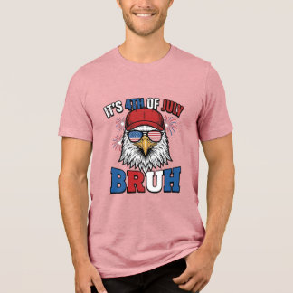 Funny 4th of July Eagle Bruh Patriotic Shirt Desig