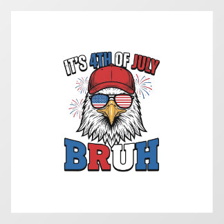Funny 4th of July Eagle Bruh Patriotic Shirt Desig Floor Decals
