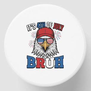 Funny 4th of July Eagle Bruh Patriotic Shirt Desig Mini Candle Favors
